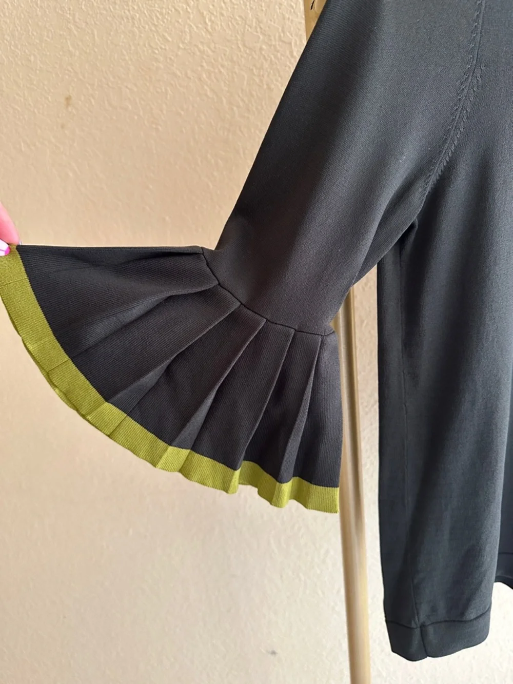 COS Pleated Bell Sleeve Knit Top - Picture 6 of 8